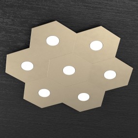 Plafoniera TP-HEXAGON 1142 7L GX53 LED tonda metallo lampada parete soffitto multiluce moderna interno