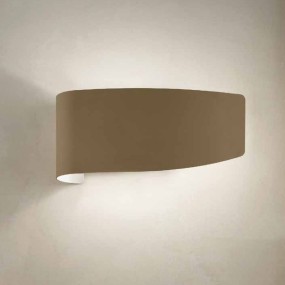 Applique FB-VIRGOLA 582 A E27 LED metallo colorato biemissione lampada parete moderna interno