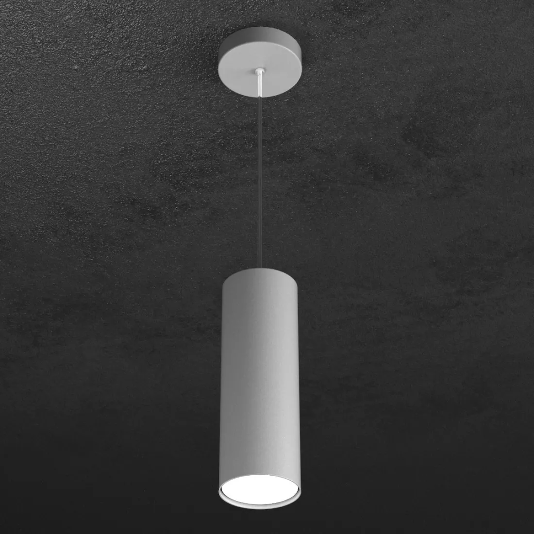Sospensione TP-SHAPE 1143 S25 GX53 LED metallo bianco grigio sabbia lampada parete cilindro moderna interno