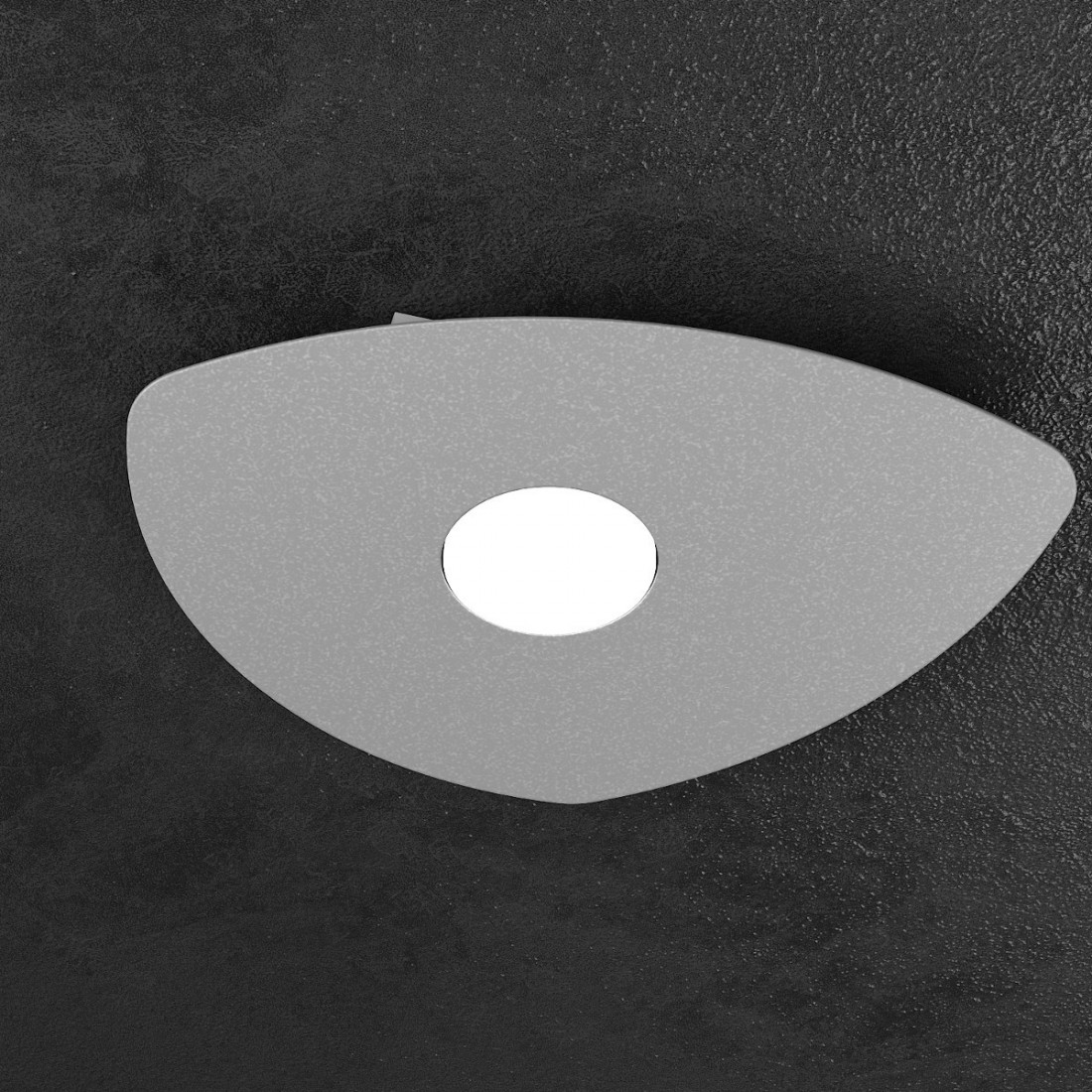 Plafoniera TP-SHAPE 1143 1 GX53 LED metallo bianco sabbia grigio lampda soffitto triangolo moderna interno