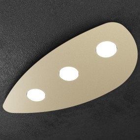 Plafoniera TP-SHAPE 1143 3 GX53 LED metallo bianco sabbia grigio lampda soffitto triangolo moderna interno