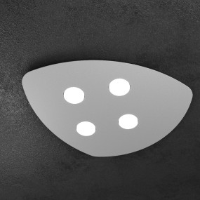 Plafoniera TP-SHAPE 1143 4 GX53 LED metallo bianco sabbia grigio lampda soffitto triangolo moderna interno