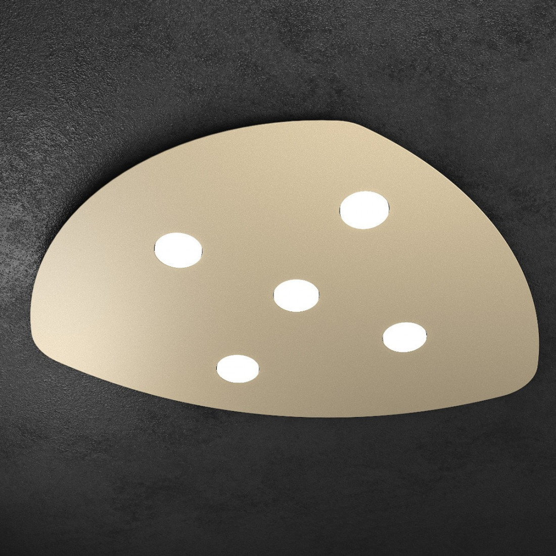 Plafonnier TP-SHAPE 1143 5 GX53 LED métal blanc sable gris lampda plafond triangle intérieur moderne