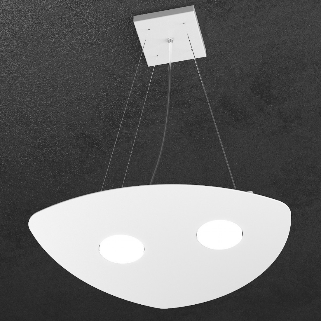 Sospensione TP-SHAPE 1143 S2 GX53 LED metallo bianco sabbia grigio lampadario triangolo moderno interno