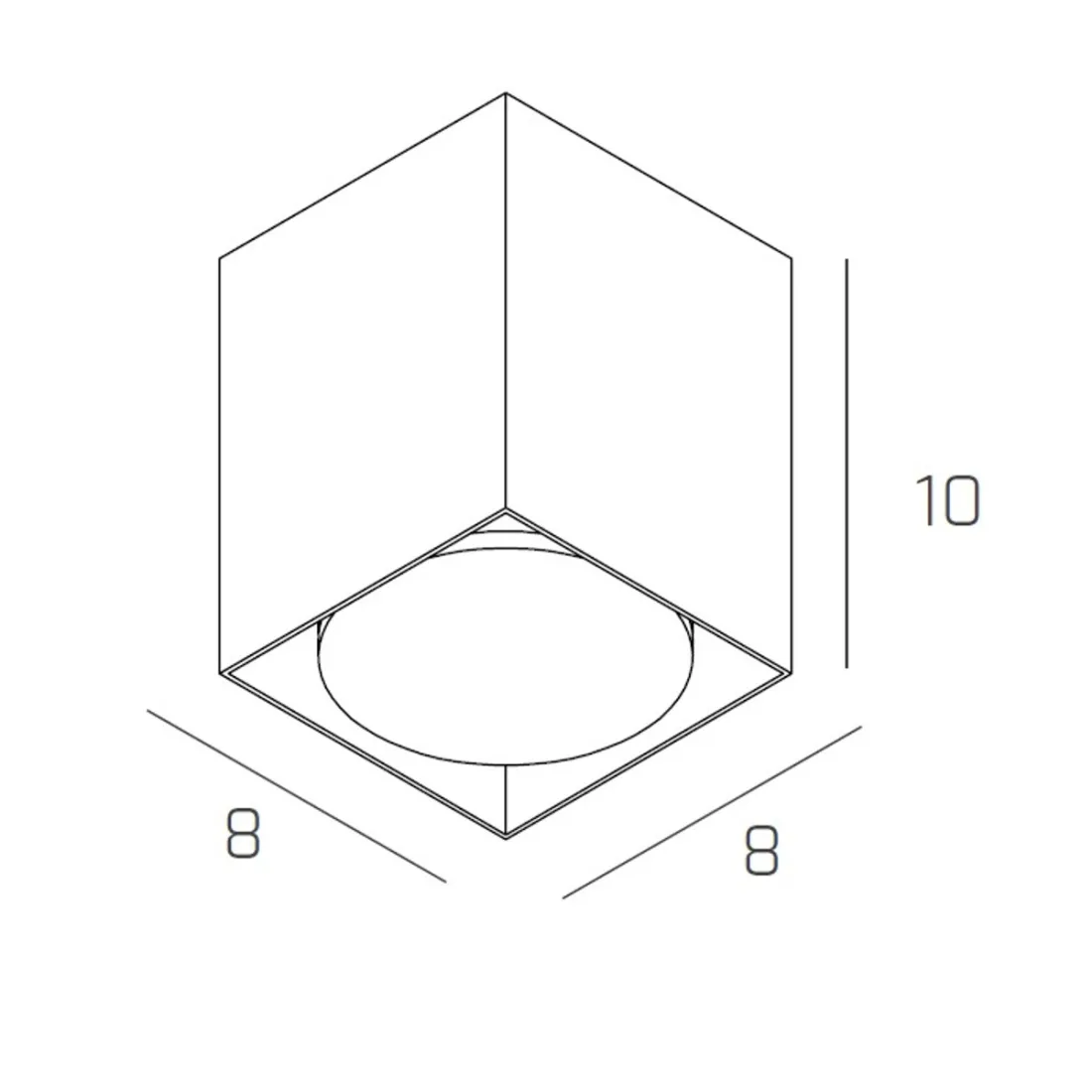 Plafoniera PLATE 1129 PL10 Top Light