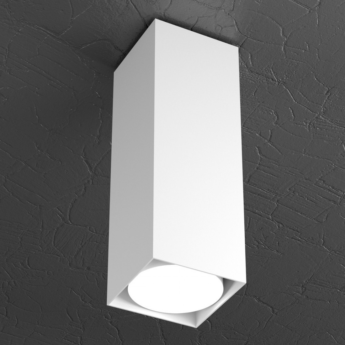 Plafonnier TP-PLATE 1129 PL25 Gx53 LED 8x8 blanc métal gris sable lampe plafonnier intérieur carré moderne