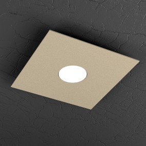 Plafoniera TP-PLATE 1129 PL1 9W Gx53 Led metallo bianco lampada soffitto moderna quadrata