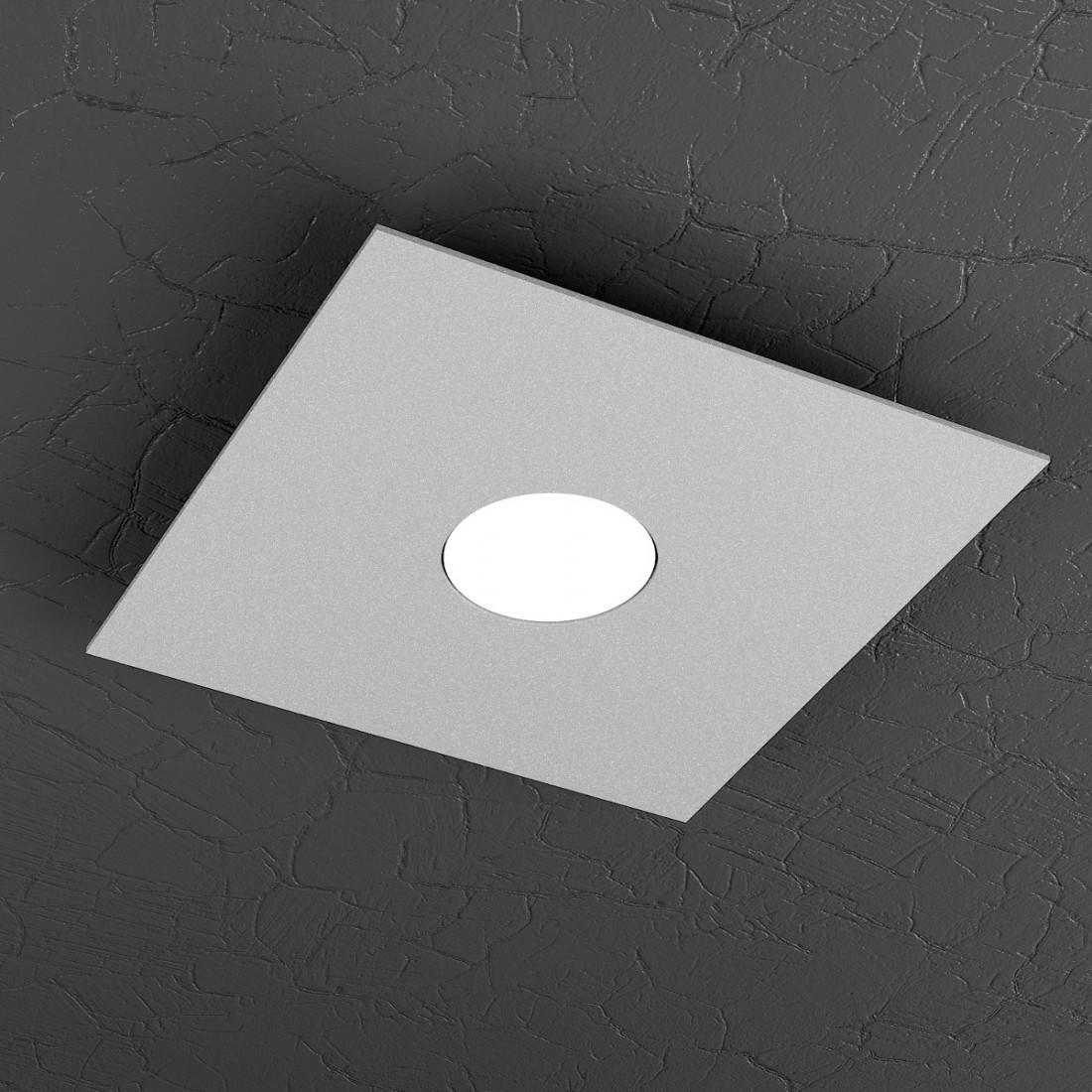 Plafoniera TP-PLATE 1129 PL1 9W Gx53 Led metallo bianco lampada soffitto moderna quadrata