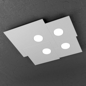 Plafonnier TP-PLATE 1129 PL4 Gx53 9W Moderne carré blanc métal LED