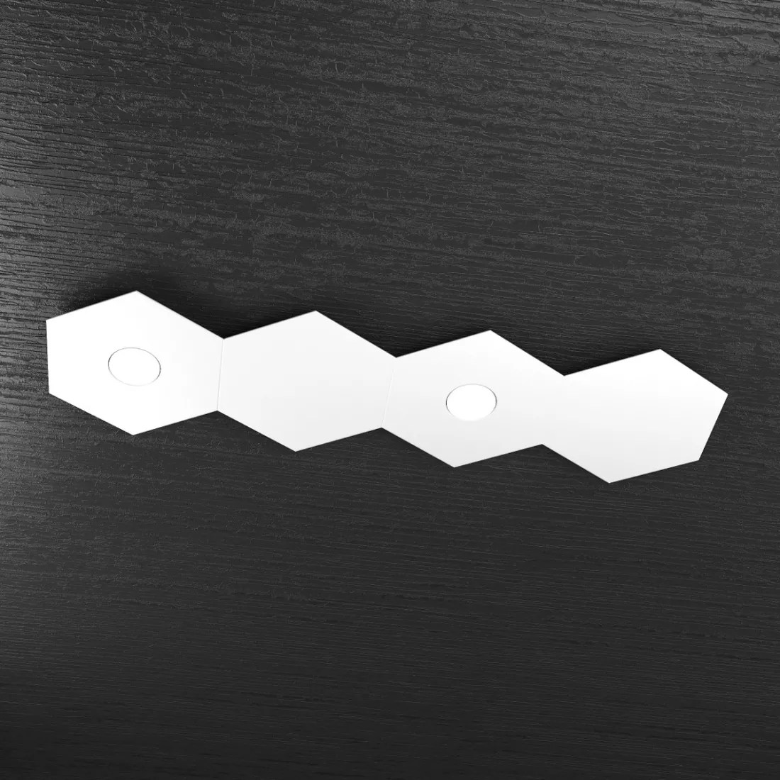 Plafoniera TP-HEXAGON 1142 2L2D GX53 LED metallo esagonale lampada parete soffitto multiluce moderna interno