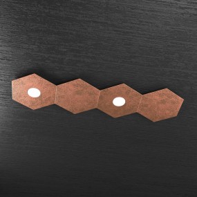 Plafonnier TP-HEXAGON 1142 2L2D GX53 LED applique murale hexagonale en métal plafond multi-lumière intérieur moderne