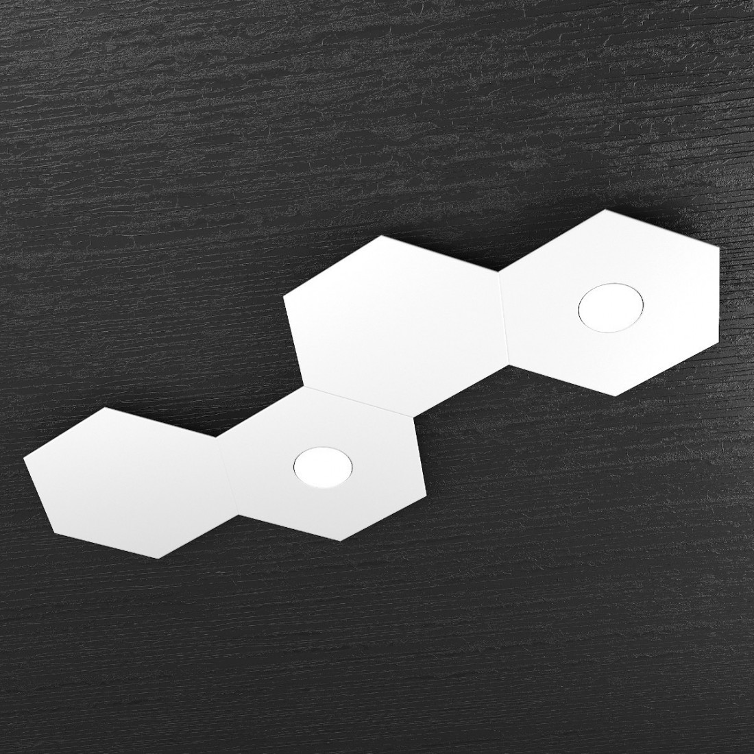 Plafoniera TP-HEXAGON 1142 2L2D A2 GX53 LED metallo esagonale lampada parete soffitto multiluce moderna interno