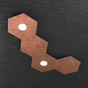 Plafoniera TP-HEXAGON 1142 2L2D A2 GX53 LED metallo esagonale lampada parete soffitto multiluce moderna interno