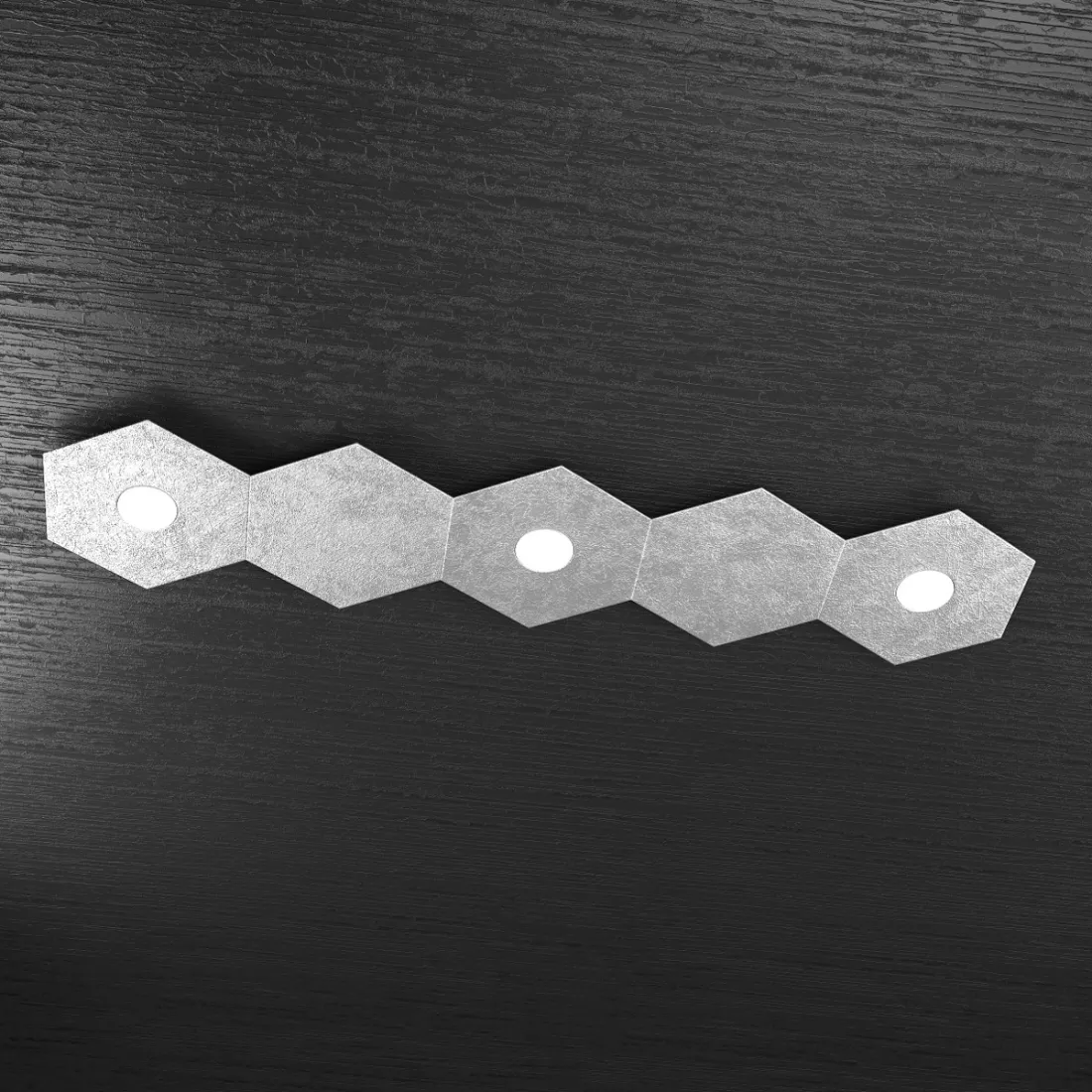 Plafoniera TP-HEXAGON 1142 3L2D A1 GX53 LED metallo esagonale lampada parete soffitto moderna interno