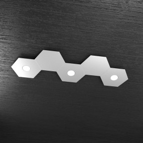 Plafoniera TP-HEXAGON 1142 3L2D A2 GX53 LED metallo esagonale lampada parete soffitto moderna interno