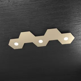 Plafoniera TP-HEXAGON 1142 3L2D A2 GX53 LED metallo esagonale lampada parete soffitto moderna interno