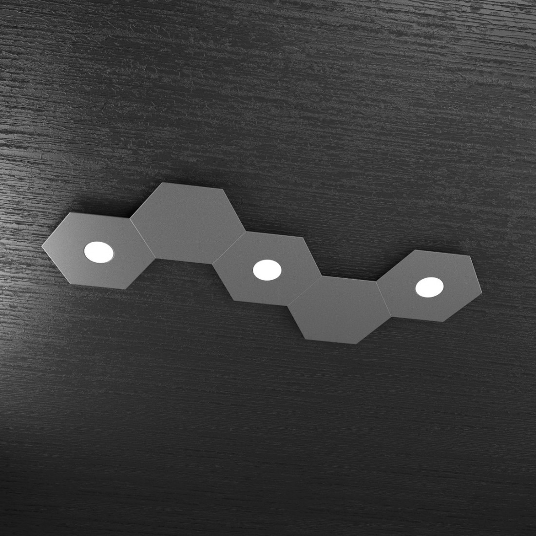 Plafoniera TP-HEXAGON 1142 3L2D A3 GX53 LED metallo esagonale lampada parete soffitto moderna interno