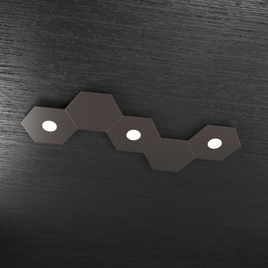 Plafoniera TP-HEXAGON 1142 3L2D A3 GX53 LED metallo esagonale lampada parete soffitto moderna interno