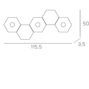 Deckenleuchte TP-HEXAGON...