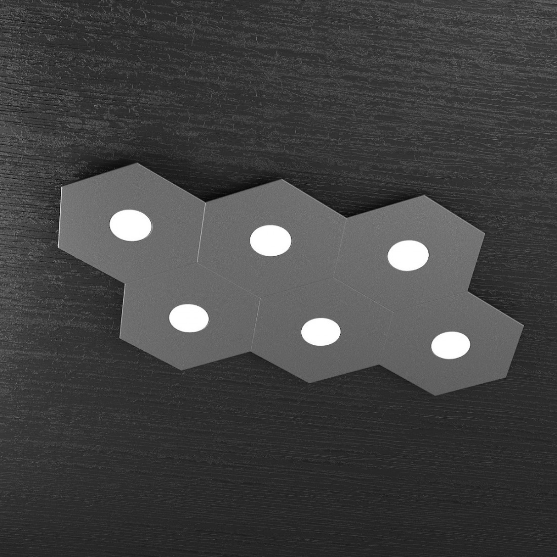 Plafoniera TP-HEXAGON 1142 6L A2 GX53 LED metallo esagonale lampada parete soffitto moderna interno