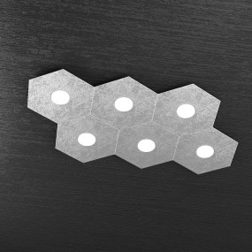 Plafoniera TP-HEXAGON 1142 6L A2 GX53 LED metallo esagonale lampada parete soffitto moderna interno