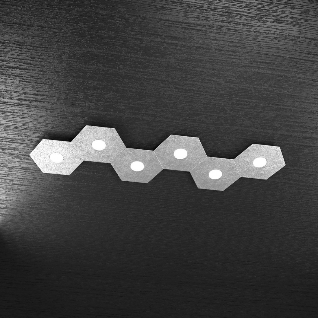 Plafoniera TP-HEXAGON 1142 6L A6 GX53 LED metallo esagonale lampada parete soffitto moderna interno