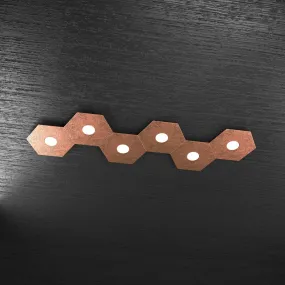 Plafoniera TP-HEXAGON 1142 6L A6 GX53 LED metallo esagonale lampada parete soffitto moderna interno