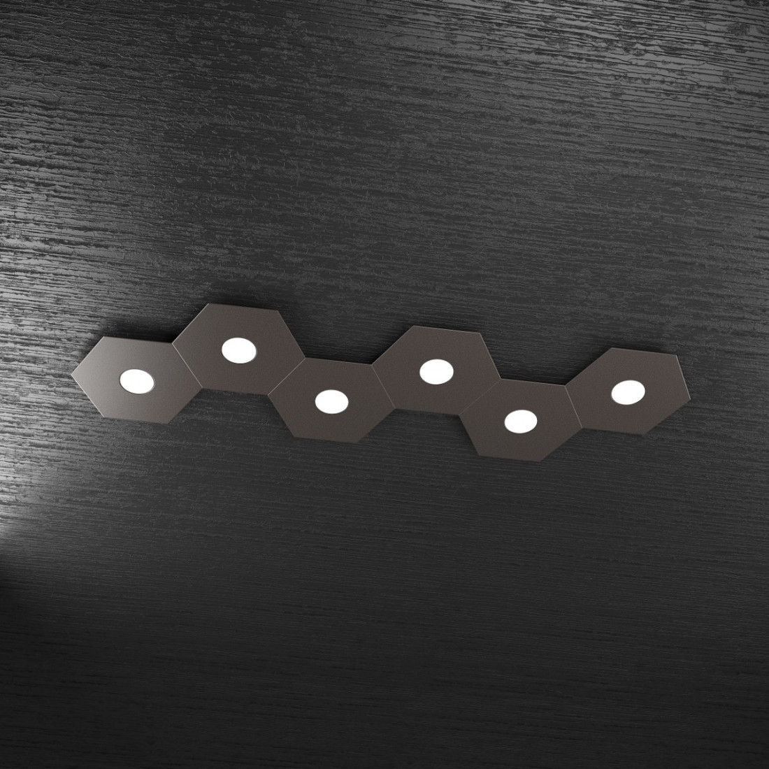 Plafoniera TP-HEXAGON 1142 6L A6 GX53 LED metallo esagonale lampada parete soffitto moderna interno