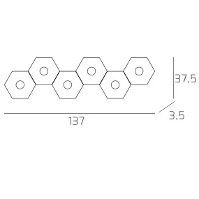 Plafonnier TP-HEXAGON 1142...