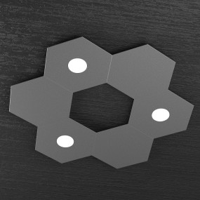 Plafonnier TP-HEXAGON 1142 3L3D A2 GX53 LED lampe hexagonale en métal plafond mural intérieur moderne