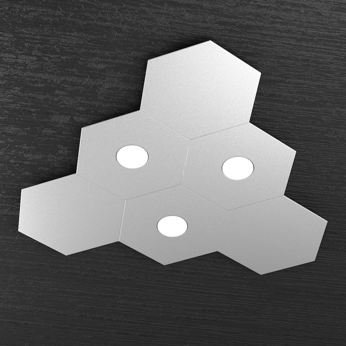 Plafonnier TP-HEXAGON 1142 3L3D A4 GX53 LED lampe hexagonale en métal plafond mural intérieur moderne