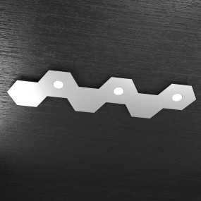 Plafoniera TP-HEXAGON 1142 3L3D A5 GX53 LED metallo esagonale lampada parete soffitto moderna interno