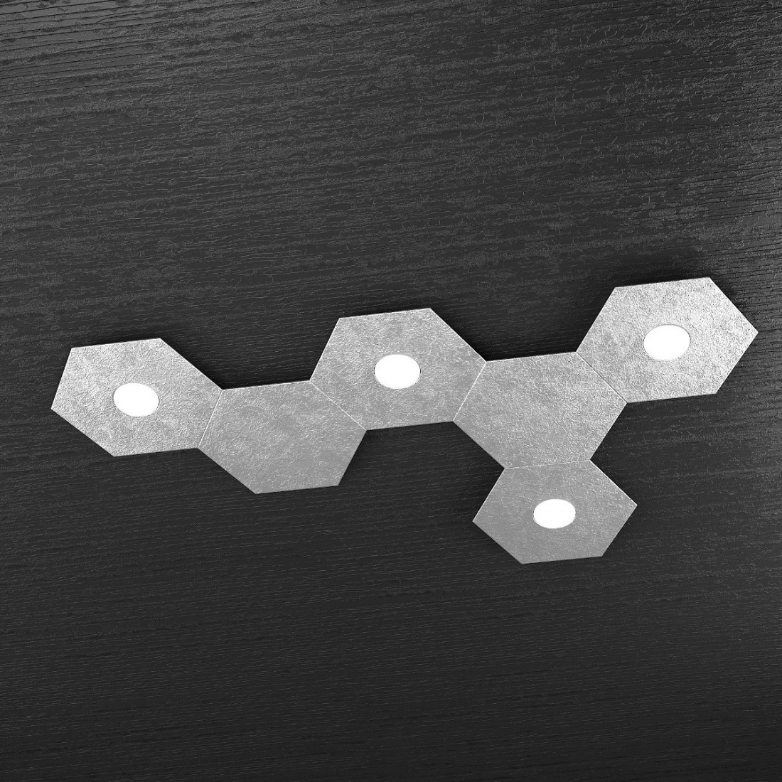 Plafoniera TP-HEXAGON 1142 4L2D GX53 LED metallo esagonale lampada parete soffitto moderna interno