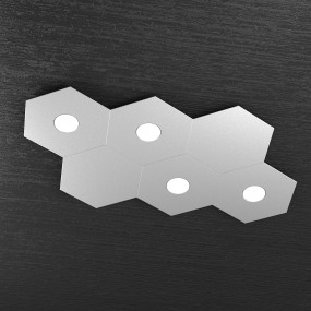 Plafonnier TP-HEXAGON 1142 4L2D A1 GX53 LED lampe hexagonale en métal plafond mural intérieur moderne