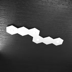 Plafoniera TP-HEXAGON 1142 4L2D A3 GX53 LED metallo esagonale lampada parete soffitto moderna interno