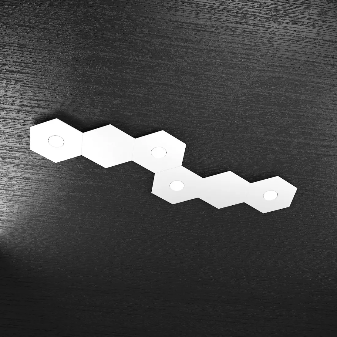 Plafoniera TP-HEXAGON 1142 4L2D A3 GX53 LED metallo esagonale lampada parete soffitto moderna interno