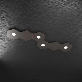 Plafoniera TP-HEXAGON 1142 4L2D A3 GX53 LED metallo esagonale lampada parete soffitto moderna interno