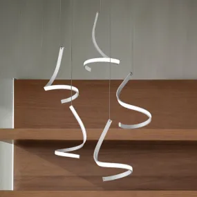 Lampadario FB-TAPE-2133 50W LED 5000LM metallo bianco nero sospensione ultramoderna decentramento interno