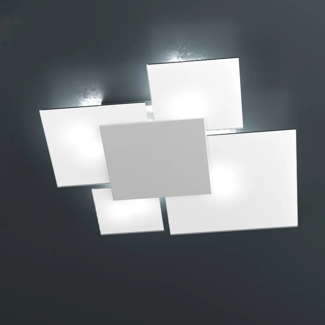 Plafonnier TP-UPGRADE 1148 70 E27 LED vitrail décoré lampe artisanale plafond mural carré intérieur moderne