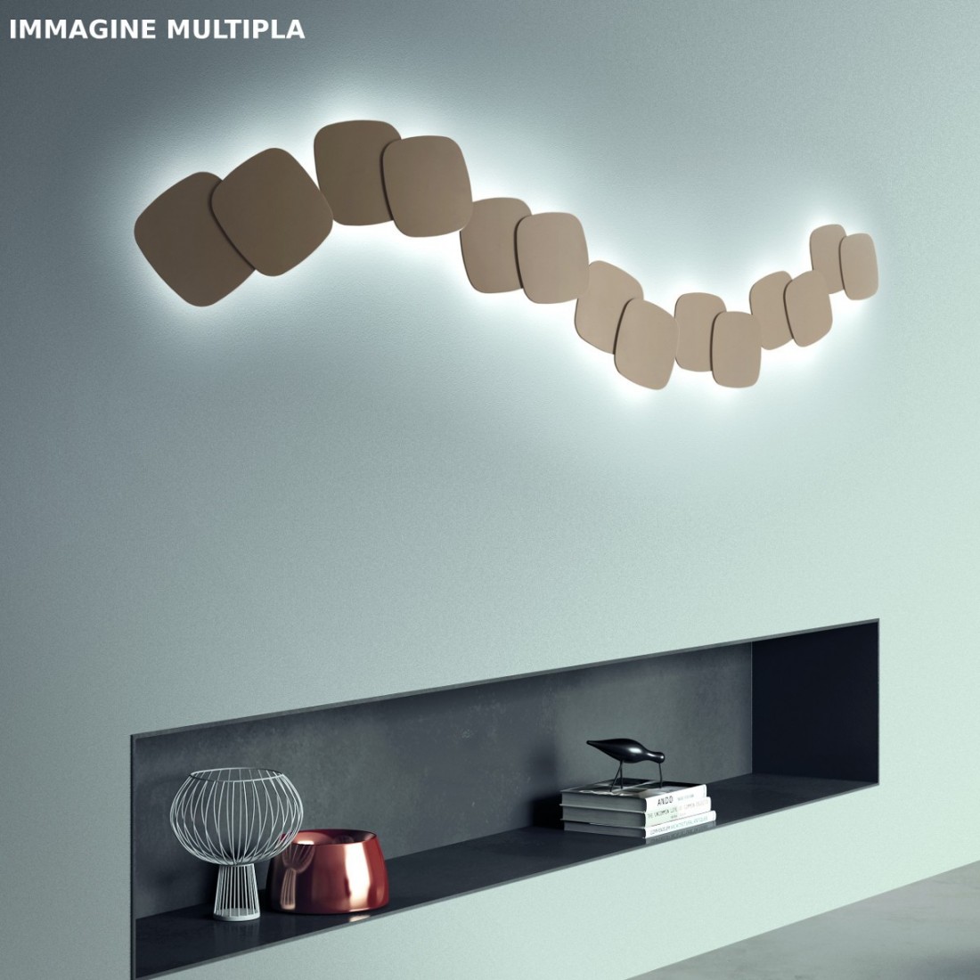 Applique murale LED GN-STEP AL 40W 3600LM 3000 ° K applique murale moderne en aluminium dimmable lumière indirecte à l'intérieur