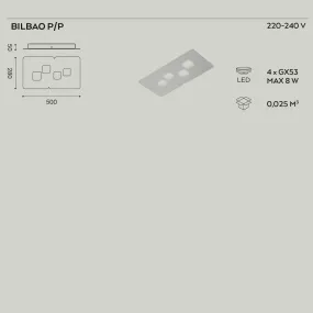 Plafoniera Gea Luce BILBAO...