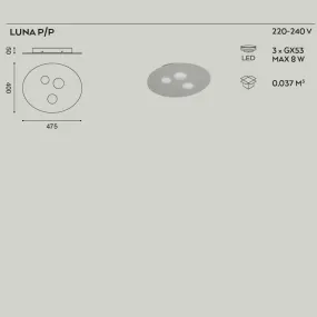 Plafón Gea Luce LUNA PP...