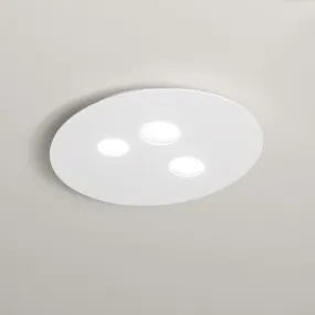 Plafoniera GE-LUNA PP GX53 LED alluminio bianco opaco tortora lampada soffitto moderno interno