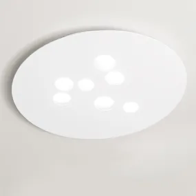 Plafoniera GE-LUNA PG GX53 LED alluminio bianco opaco tortora lampada soffitto moderno interno
