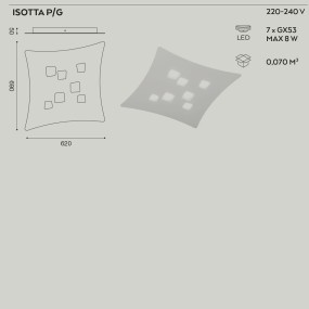 GE-ISOTTA PG GX53 LED 69x62...