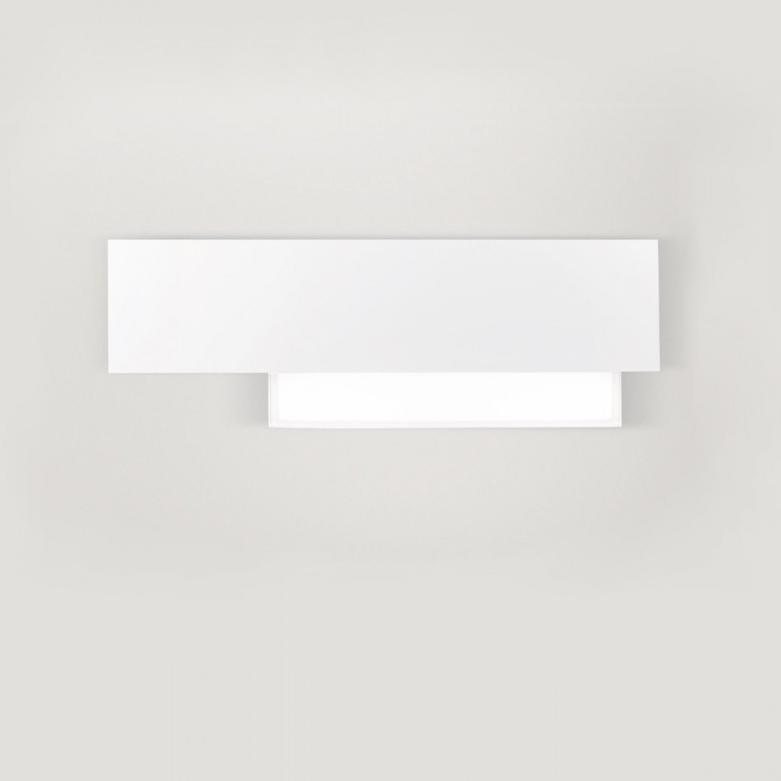 Applique murale LED GE-DOHA 15W 1270LM 3000 ° K applique murale intérieur moderne en méthacrylate d'aluminium blanc