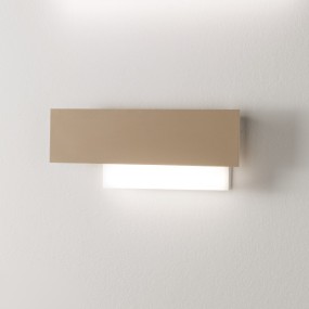Applique GE-DOHA 15W LED 1270LM 3000°K TORTORA alluminio metacrilato lampada parete moderna interno