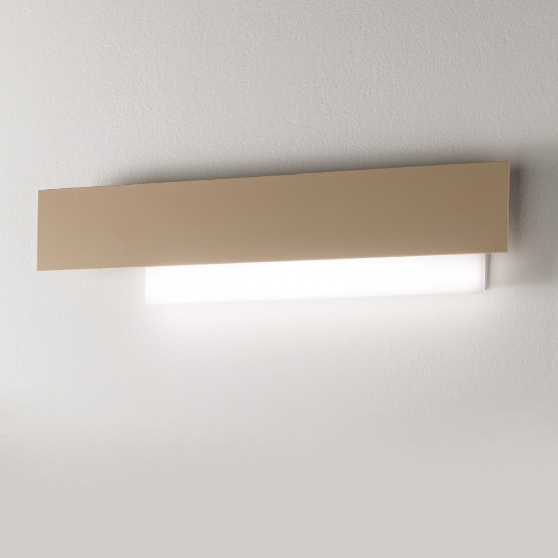 Applique GE-DOHA AG 25W LED 2110LM 3000°K TORTORA alluminio metacrilato lampada parete moderna rettangolare interno