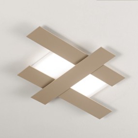 Plafoniera GE-DOHA PP 30W LED 2620LM 3000°K alluminio metacrilato lampada parete soffitto moderna rettangolare interno