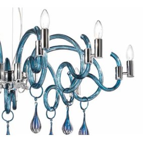 Lustre classique en verre de Murano Sylcom STREET 2001 6 E14 LED